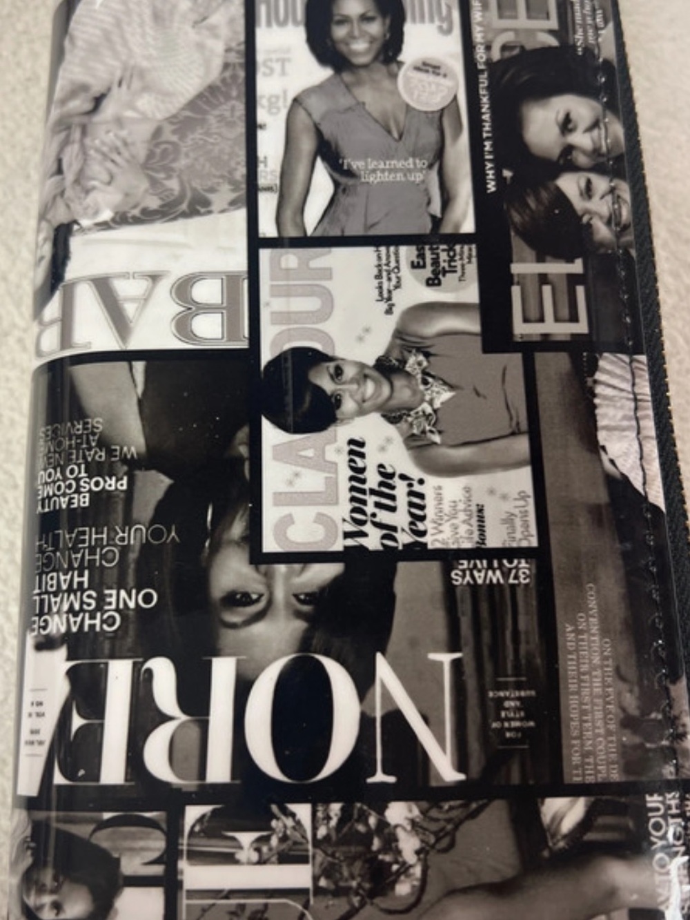 👏🏽👏🏼 Black & White Magazine Collage Wallet